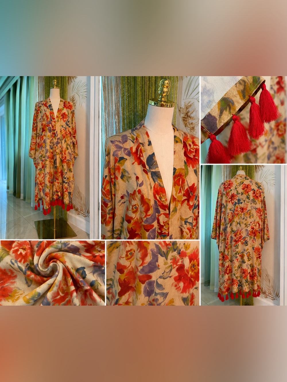 Patricia Nash Floral Ruana Cover-Up | NWT | One Size